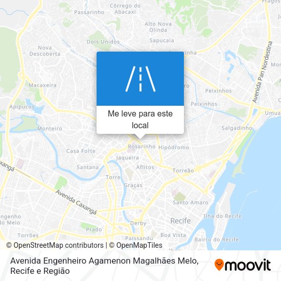 Avenida Engenheiro Agamenon Magalhães Melo mapa