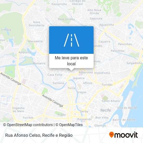 Rua Afonso Celso mapa