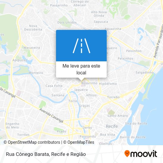 Rua Cônego Barata mapa