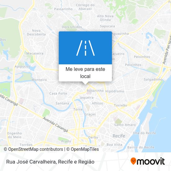 Rua José Carvalheira mapa