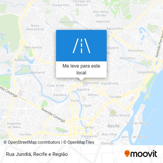 Rua Jundiá mapa