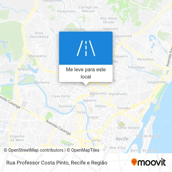Rua Professor Costa Pinto mapa