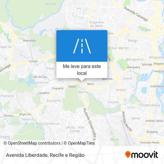 Avenida Liberdade mapa