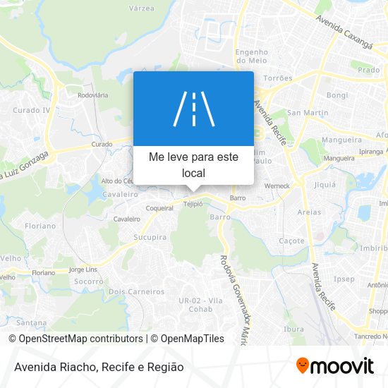 Avenida Riacho mapa