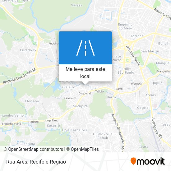 Rua Arês mapa