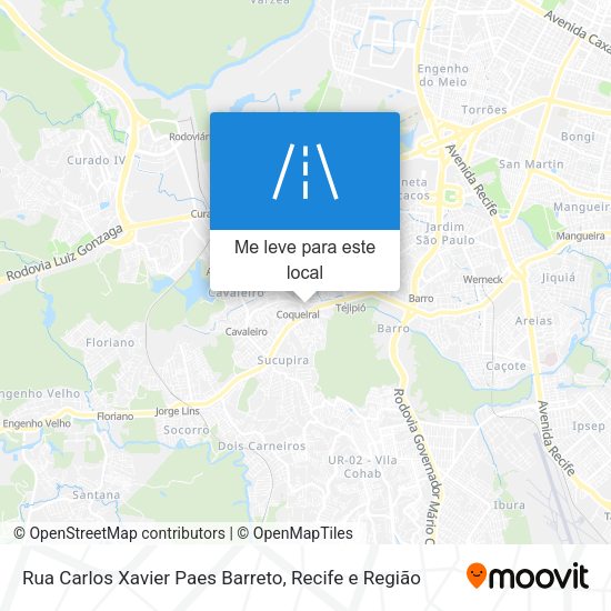 Rua Carlos Xavier Paes Barreto mapa