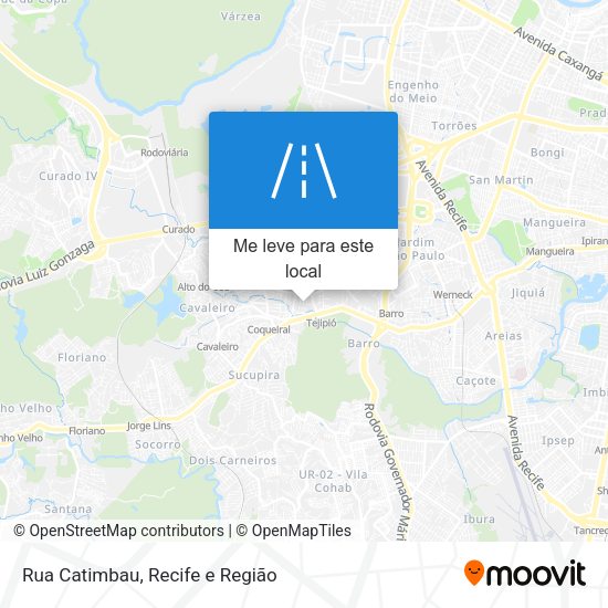 Rua Catimbau mapa