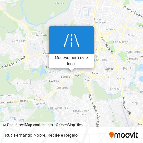 Rua Fernando Nobre mapa