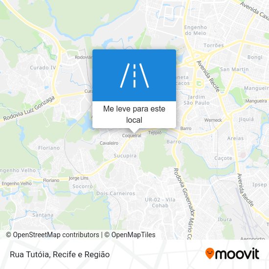 Rua Tutóia mapa