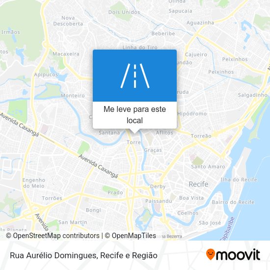 Rua Aurélio Domingues mapa