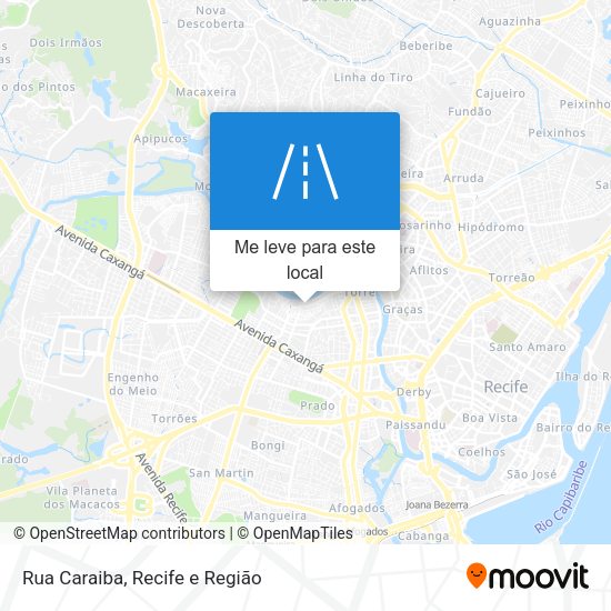 Rua Caraiba mapa