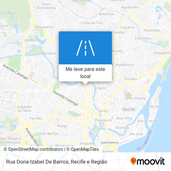 Rua Dona Izabel De Barros mapa