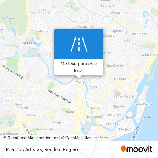 Rua Dos Artistas mapa