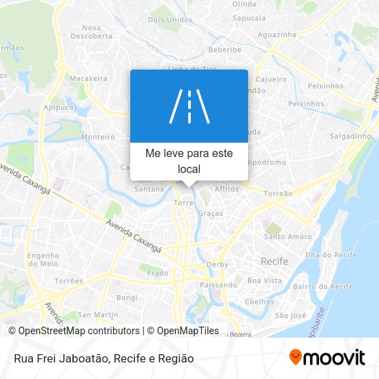 Rua Frei Jaboatão mapa