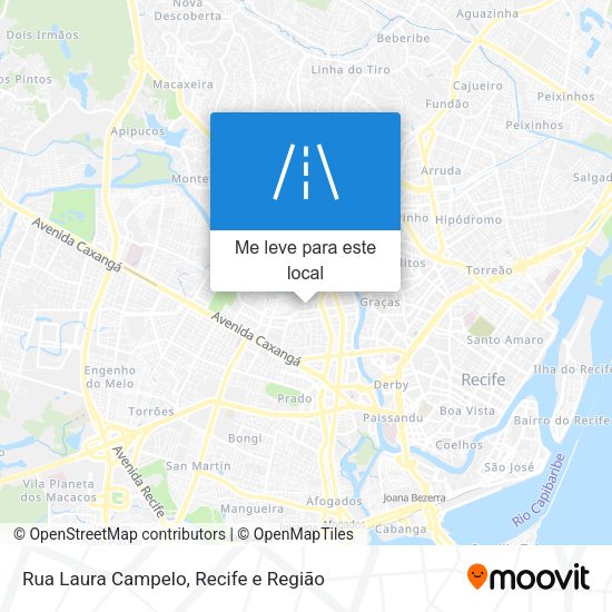 Rua Laura Campelo mapa
