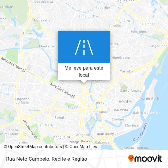 Rua Neto Campelo mapa