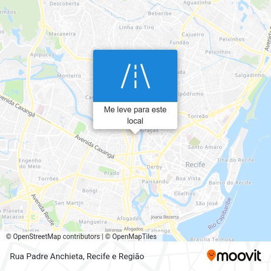 Rua Padre Anchieta mapa