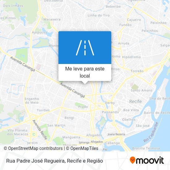 Rua Padre José Regueira mapa