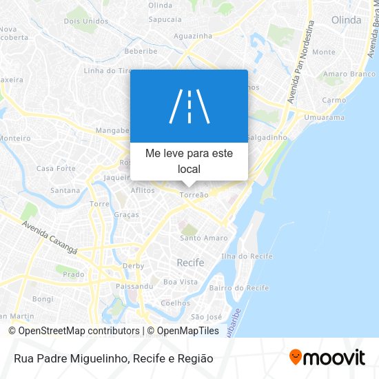 Rua Padre Miguelinho mapa