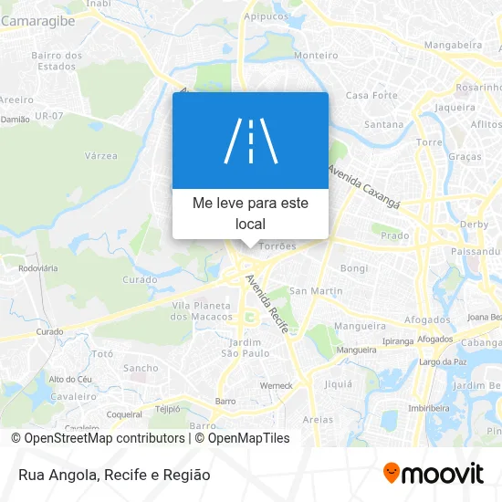 Rua Angola mapa