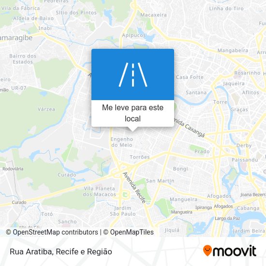 Rua Aratiba mapa