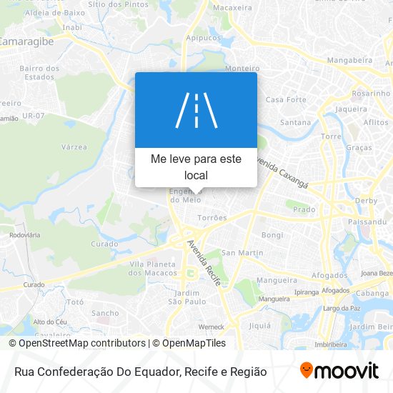 Rua Confederação Do Equador mapa