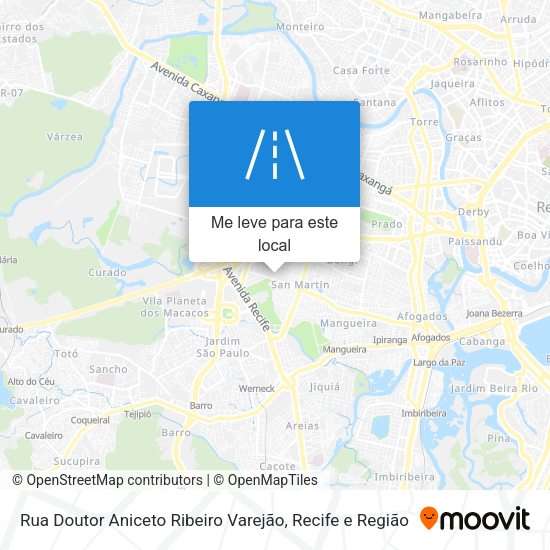 Rua Doutor Aniceto Ribeiro Varejão mapa