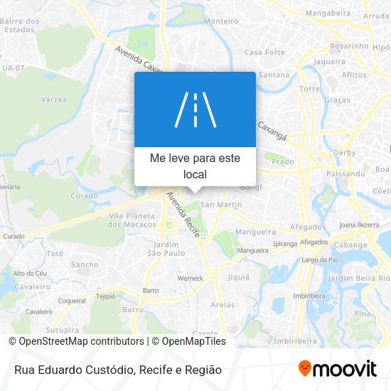 Rua Eduardo Custódio mapa
