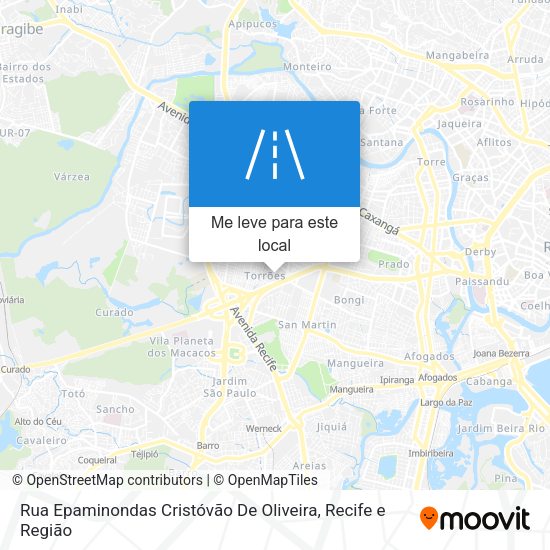 Rua Epaminondas Cristóvão De Oliveira mapa