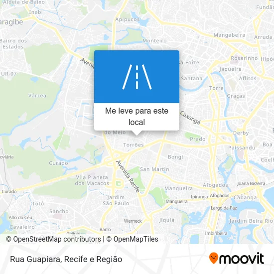 Rua Guapiara mapa