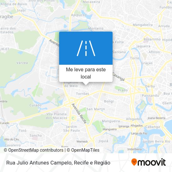 Rua Julio Antunes Campelo mapa