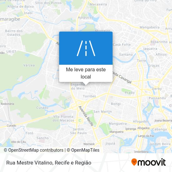 Rua Mestre Vitalino mapa