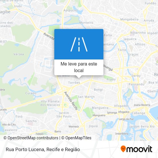 Rua Porto Lucena mapa