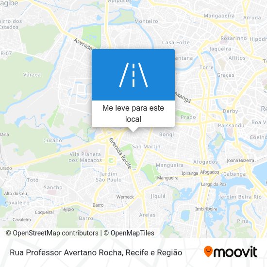 Rua Professor Avertano Rocha mapa