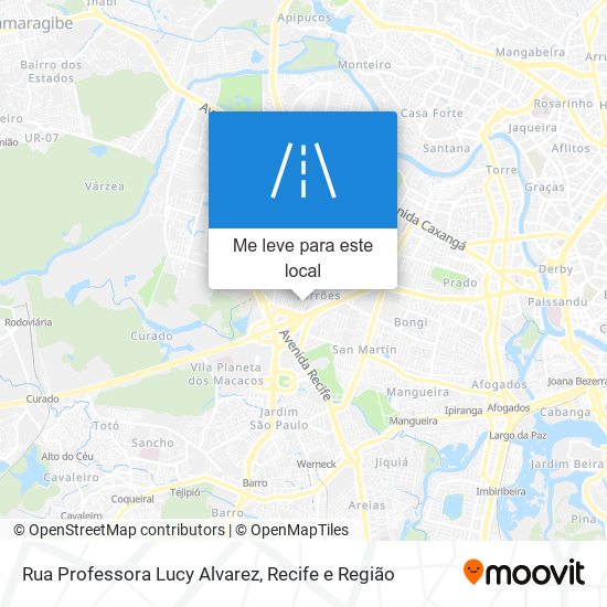 Rua Professora Lucy Alvarez mapa