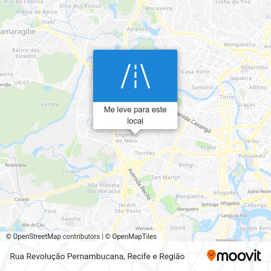 Rua Revolução Pernambucana mapa