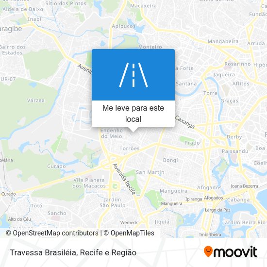 Travessa Brasiléia mapa