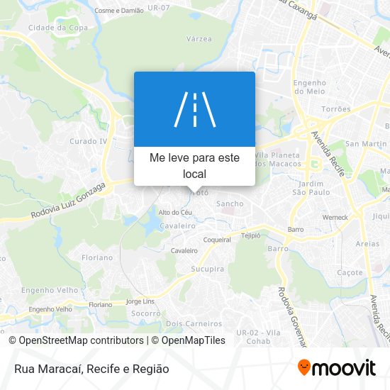 Rua Maracaí mapa