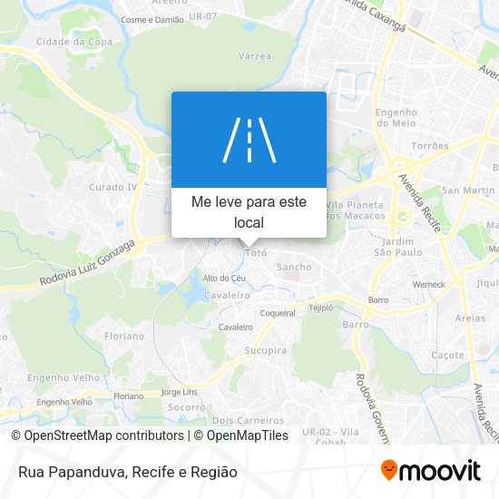 Rua Papanduva mapa