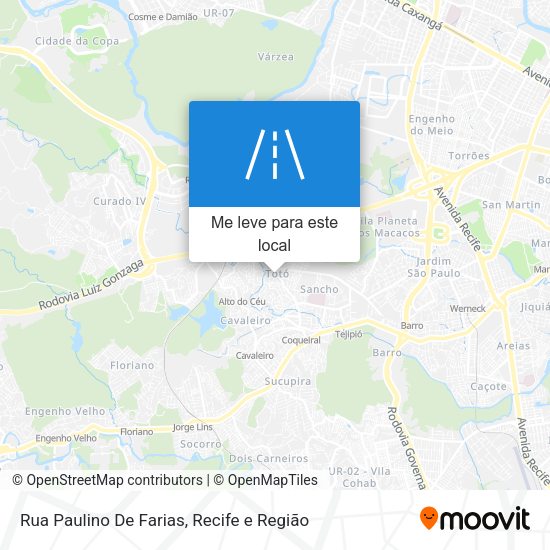 Rua Paulino De Farias mapa