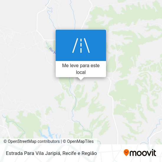 Estrada Para Vila Jaripiá mapa