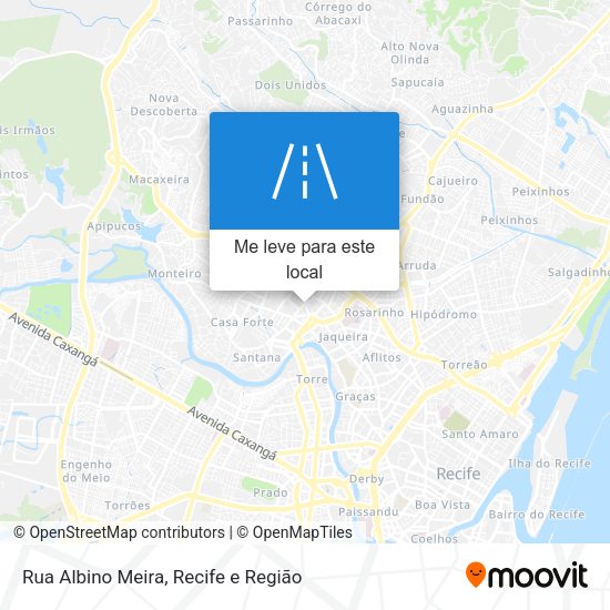 Rua Albino Meira mapa