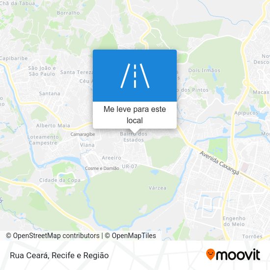 Rua Ceará mapa