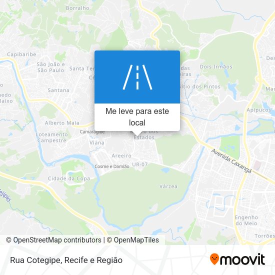 Rua Cotegipe mapa