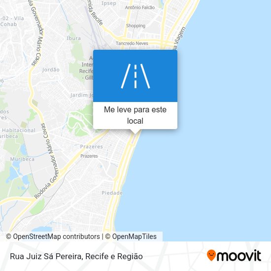 Rua Juiz Sá Pereira mapa