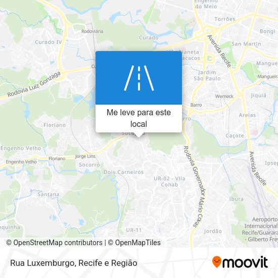 Rua Luxemburgo mapa