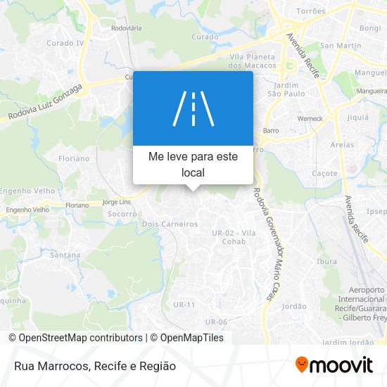 Rua Marrocos mapa