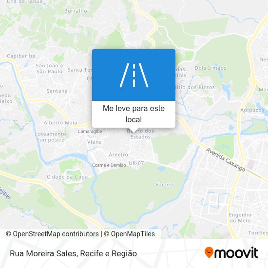 Rua Moreira Sales mapa