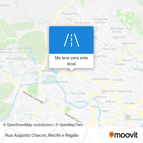 Rua Augusto Chacon mapa