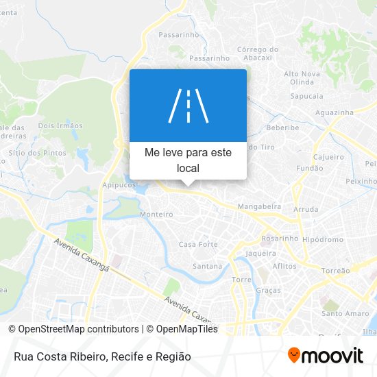 Rua Costa Ribeiro mapa